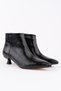 Çaça Crocodile Patterned Pointed Toe Thin Heeled Zippered Women's Boots - 3