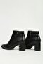 Black Half Zipper Boots Pc-54984 - 6