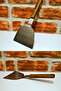Steel Curved Spatula with Wooden Handle - Large Size - 1 Piece - 2