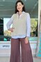 Prive Series Shirted Knitwear Blouse 6P002 - 6