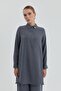 Shirt Collar Tunic Gray