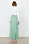 Elastic Waist Crash Skirt Apple Green - 4