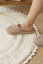 Lindy Bamboo Towel Slippers Beige