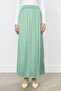 Elastic Waist Crash Skirt Apple Green - 2