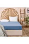 Soft Basic Double Flat Sheet - Blue - 240X260 cm