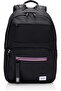 Braydon Laptop Backpack 23L Capacity Polyester Black Bottle Holder Front Pocket