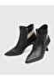 Vaness Genuine Printed Leather Black Women's Heeled Boots - 2
