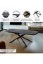 Rock Board Rectangular High-Quality and Durable Extendable Dining Table - 5