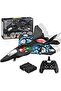 DKH-RC Plane L0712, 2.4GHz Remote Control Aircraft, LED Lights, 25cm Wingspan, Black - 5