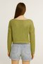 Women's 100% Cotton Openwork Sweater Pistachio Green - 3