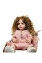 One Size Pink 55cm Reborn Baby Toddler Princess Full Body Soft Silicone Dolls Flexible Soft Touch Cu - 8
