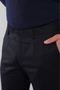 Navy Blue Cotton Polyester Natural Non-Pleated Sports Trousers - 3