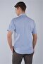 Regular Fit Pasha Collar Short Sleeve Cotton Brown Men's Shirt - 2