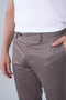 Beige Cotton Polyester Natural Non-Pleated Sports Trousers - 4
