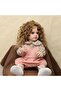 One Size Pink 55cm Reborn Baby Toddler Princess Full Body Soft Silicone Dolls Flexible Soft Touch Cu - 5