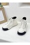 26K334 Genuine Leather High-Heel Sports Boots for Women with Rubber Laces - 4