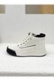 26K334 Genuine Leather High-Heel Sports Boots for Women with Rubber Laces - 3