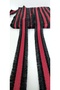 BLACK SILVER EDGE RED DETAIL TASSEL STRIP - 4