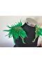 Special Green Bird Feather Beaded Stone Double-Sided Applique (Sold in Pairs.) - 5