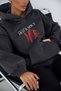 Women's Oversize Sweatshirt Hoodie Hot & Spicy Printed Smoked – Hooded, Kangaroo Pocket, 3 Thread Ribs - 4