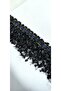 PATTERNED TASSEL FRINGE ON NAVY STRIP - 3