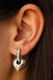 Double Color Stone Detailed Ysx Earrings (Pair)