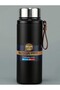 Stainless Steel Flask Thermos Water Bottle 600 ml Vacuum Lid - Black