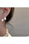Women's Gold Pearl Earrings Kp203 - 4