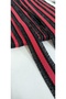 BLACK SILVER EDGE RED DETAIL TASSEL STRIP - 2