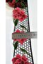 BLACK MESH COLORFUL FLOWER EMBROIDERED EDGE STRIP - 2