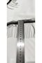 Black Tulle Silver Chain Fringe Ribbon (9 cm) – Decorative Ribbon - 4