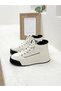 26K334 Genuine Leather High-Heel Sports Boots for Women with Rubber Laces - 2