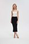 Solid Midi Skirt