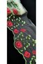CUSTOM WHITE TULIP COLORED FLOWER EMBROIDERED STRIP - 2