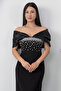 Strapless Chest Stone Atlas Evening Dress Ecr5649 - 2