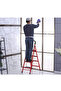 Heavy-Duty Anti-Slip Aluminum 4-Step Folding Ladder with Safety Rail - 2