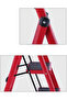 Heavy-Duty Anti-Slip Aluminum 4-Step Folding Ladder with Safety Rail - 4