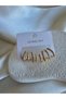 Gold Zircon Stone Design Earrings - 2