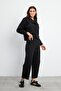 Kolly Slouchy Baggy Jogging Pants-Black
