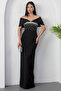 Strapless Chest Stone Atlas Evening Dress Ecr5649 - 4