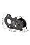 48P 29g Ultra-Light Portal Transmission Black Carbon Tiny Gearbox for 1/10 LCG Chassis Comp Build... - 3