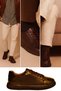 Men's Black Sneakers Genuine Leather Shoes with Comfortable Sole for Everyday Office Use, Orthopedic, Non-Slip, School, Casual, Stylish - 4