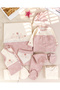 Floral Embroidered Ruffled Cotton 10-Piece Baby Girl Hospital Discharge Baby Set - 2