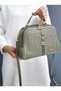 Women's Green 4 Compartment Adjustable Long Strap Hand and Shoulder Bag Jpm2057 Green