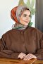 وشاح قطني ناعم TN2000 نمط زهور مرجاني-جملي-07 - 3