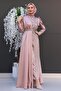 Clover Cape Evening Dress Powder