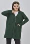 Women's Seasonal Araboy Knitwear Buttoned Stretchy Cardigan with Pockets - 2