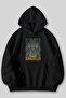 Serial Killer Printed Unisex Black Gray Kangaroo Pocket Hooded Sweatshirt Hoodie