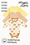 Newborn Baby Long Sleeve Snap Cotton 3-Piece Bodysuit Set
