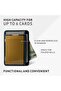BRIXTON Slim Card Holder with ID Window - Minimalist Front Pocket Leather Wallet with RFID - 5